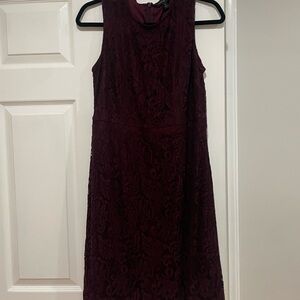 Banana Republic Deep Burgundy Midi Dress